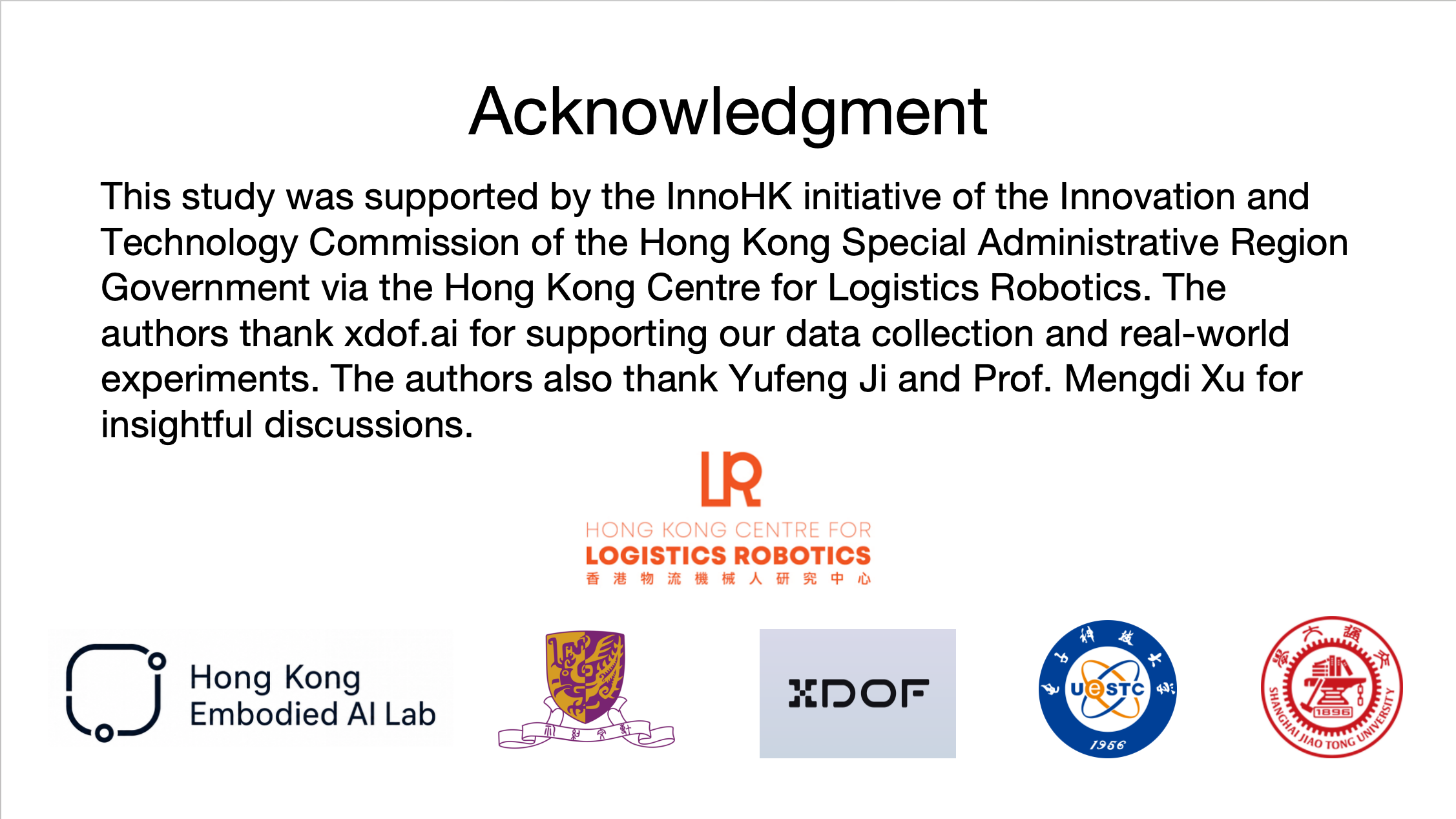 Acknowledgment